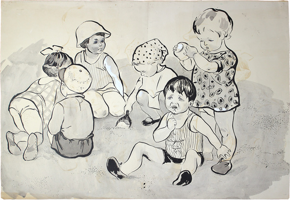 Прибыловская Татьяна Викторовна. Малыши в песочнице 